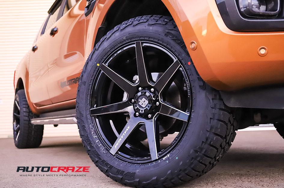 FORD RANGER AVALANCHE GLOSS BLACK MILLED ACCENTS